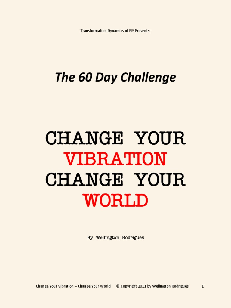 The 60 Day Challenge: Change Your Change Your | PDF | Adam And Eve ...