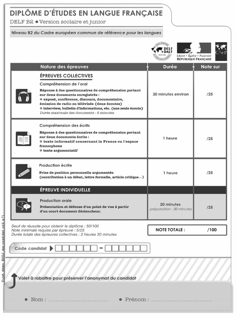 Delf B2 Exercices Et Corrigés Pdf 2020