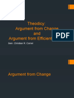 Theodicy: Argument From Change and Argument From Efficient Cause