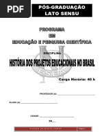 1-APOSTILA - Módulo – História Dos Projetos Educacionais No Brasil – 40h