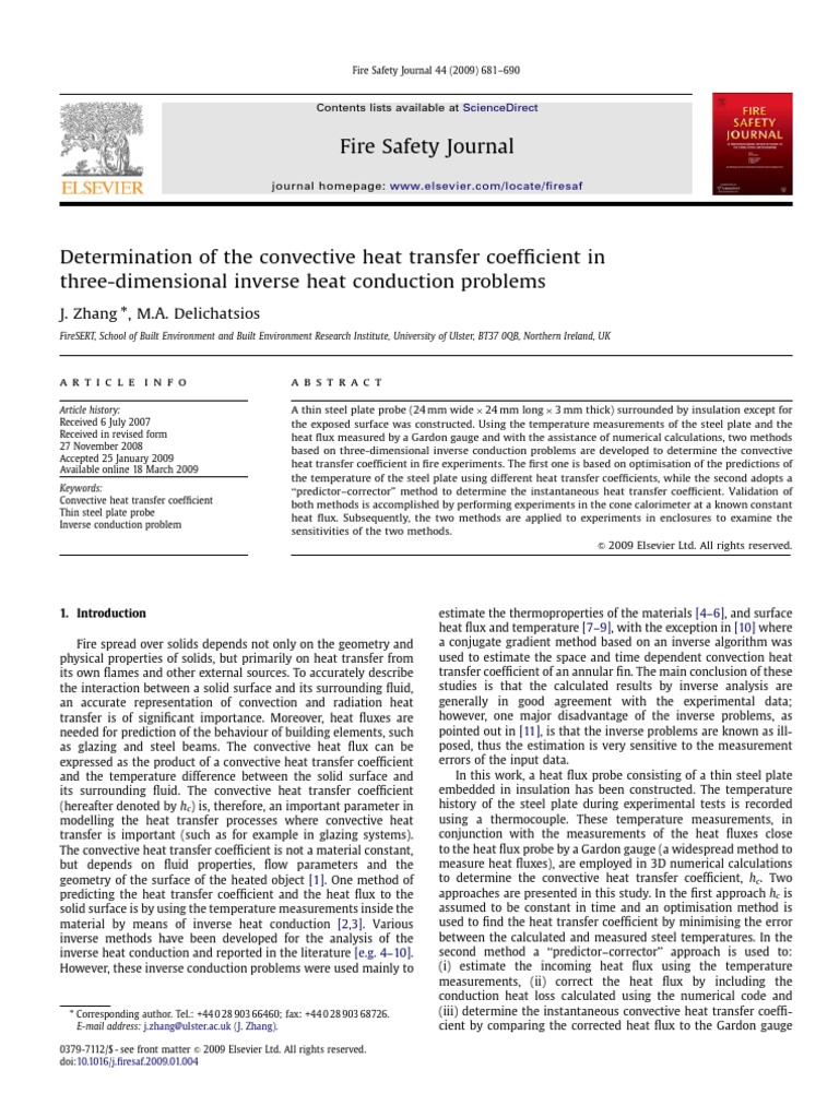 Convective Heat Transfer Coefficient Analysis | PDF | Heat Transfer | Heat