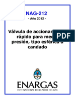 NAG-212 Aprobación de Válvulas de Accionamiento Rápido, para Media Presión, Tipo Esférica, A Candado. (GN-GL) PDF