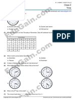 Class 2 Time: For More Such Worksheets Visit