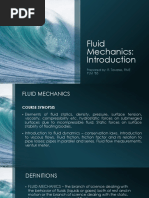 Presentation 1 Introduction To Fluid Mechanics