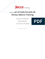 Manual Jornada Escuela de Ventas Adecco Training 11 - 07