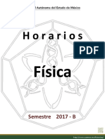 Horarios Grupos Fisica 2017B