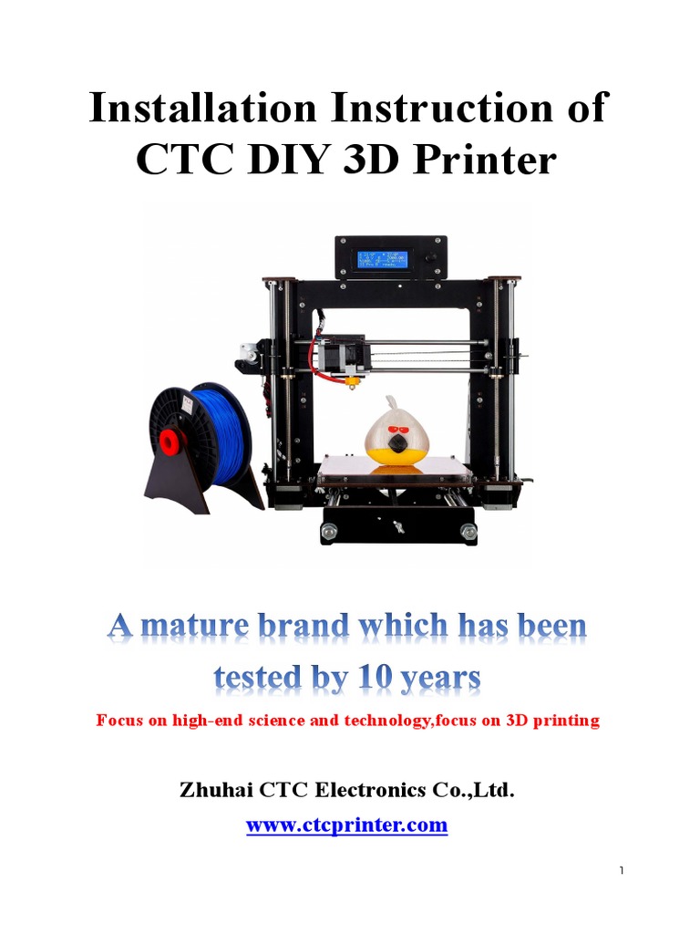 CTC Diy 3d | PDF | 3 D Printing | Thermocouple