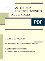 Clasificaciòn de Instrumentos