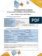 1- Guía de Actividades y Rúbrica de Evaluación - Fase 2 - Análisis y Discusión Del Problema