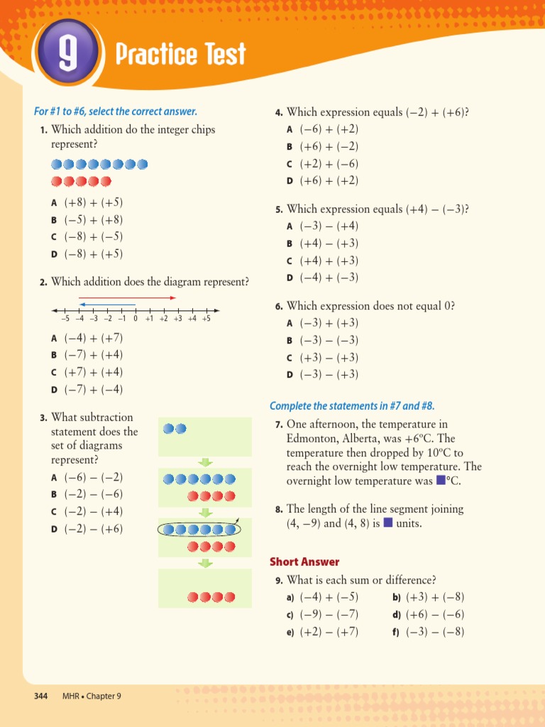 Ch 9 Practice Test Download Free Pdf Subtraction Teaching Mathematics