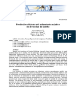 Predicción Eficiente Del Aislamiento Acústico de Divisorios de Ladrillo