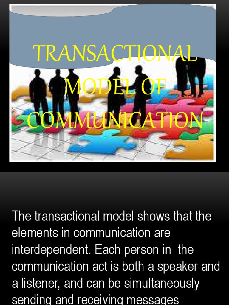 Transactional Model of Communication | PDF | Career & Growth
