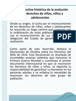 1 - 2 Perspectiva Histórica de La Evolución de Los Derechos de Niñas, Niños y Adolescentes