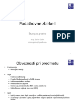 Podatkovne Zbirke Predstavitev