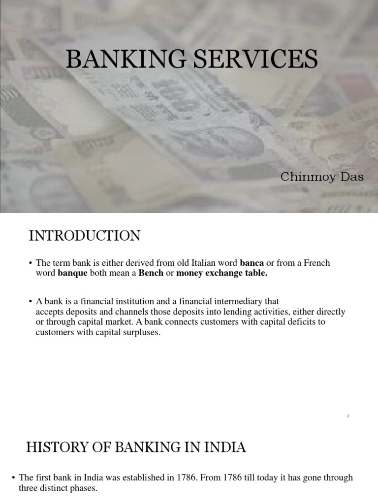 Overview of Banking Services in India | PDF | Banks | Money