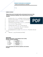 English II Homework Module 1 Verb Be Subject Pronouns Adjectives