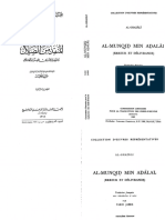 Al Ghazali Munqid Min Al Dalal Frances Arabe PDF