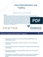 T3SCAT - Securities Administration & Trading - Front Office