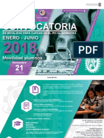 Convocatoria del Instituto Politécnico Nacional versión 2018