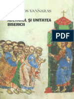 Christos Yannaras-Adevărul Şi Unitatea Bisericii - Sophia (2009) PDF