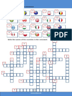 Countries Crossword Fun Activities Games Oneonone Activities Tests War - 10863