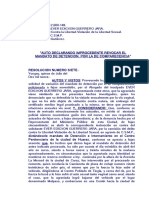 IMPROC - revoCAR Mandato de Detención, Por El de Comparecencia, VIOLACION SEXUAL.