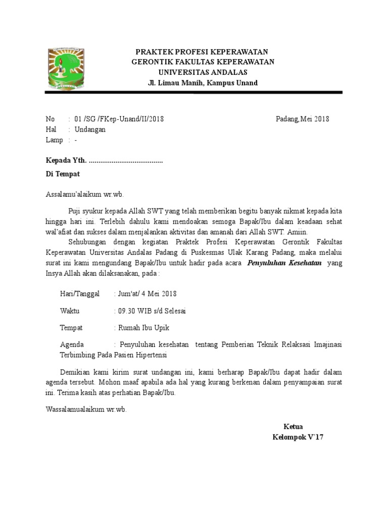 Surat Undangan Penyuluhan Profesi