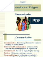 Communication and It's Types