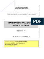 Matemática Actuarial Avanzada PDF