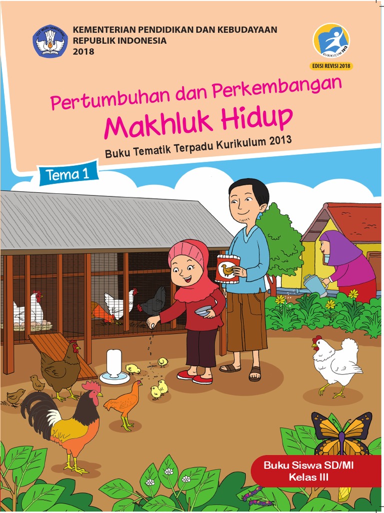 Buku Siswa Kelas 3 Tema 1 Revisi 2018