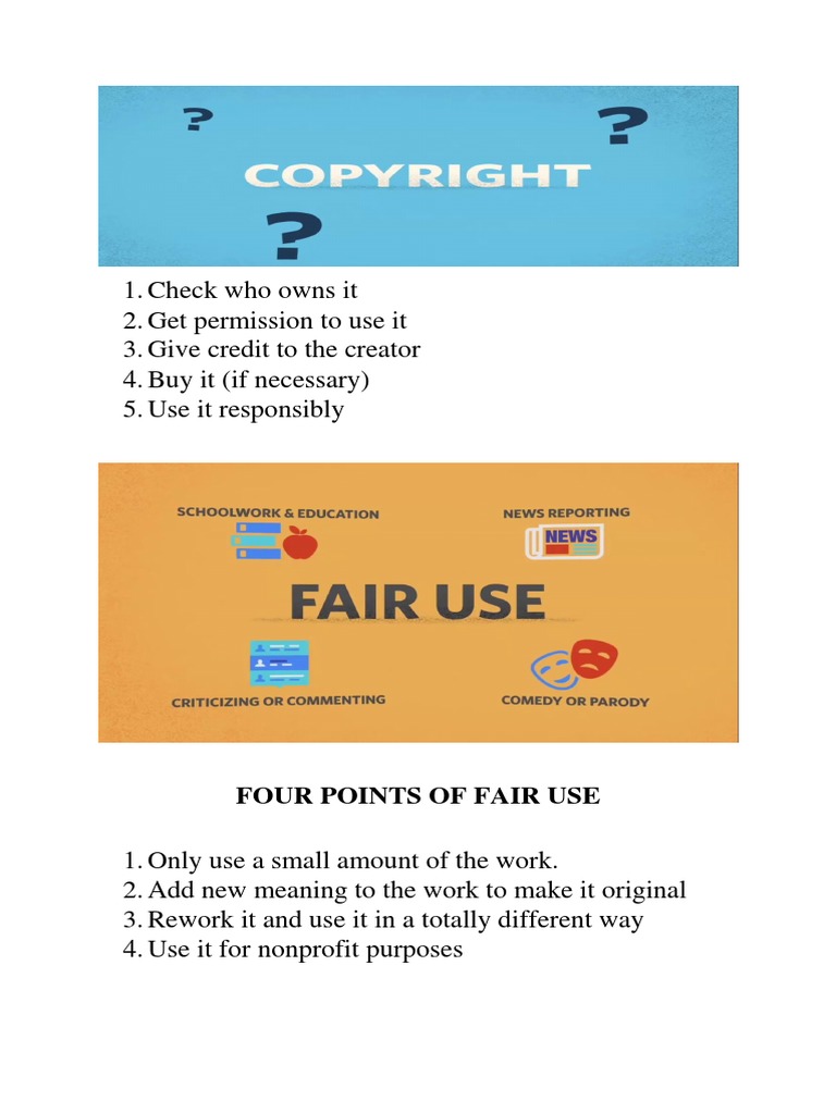 Fair Use Guidelines for Creative Works | PDF