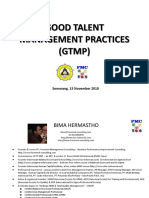 Good Talent Management Practices (GTMP) : Semarang, 15 November 2010