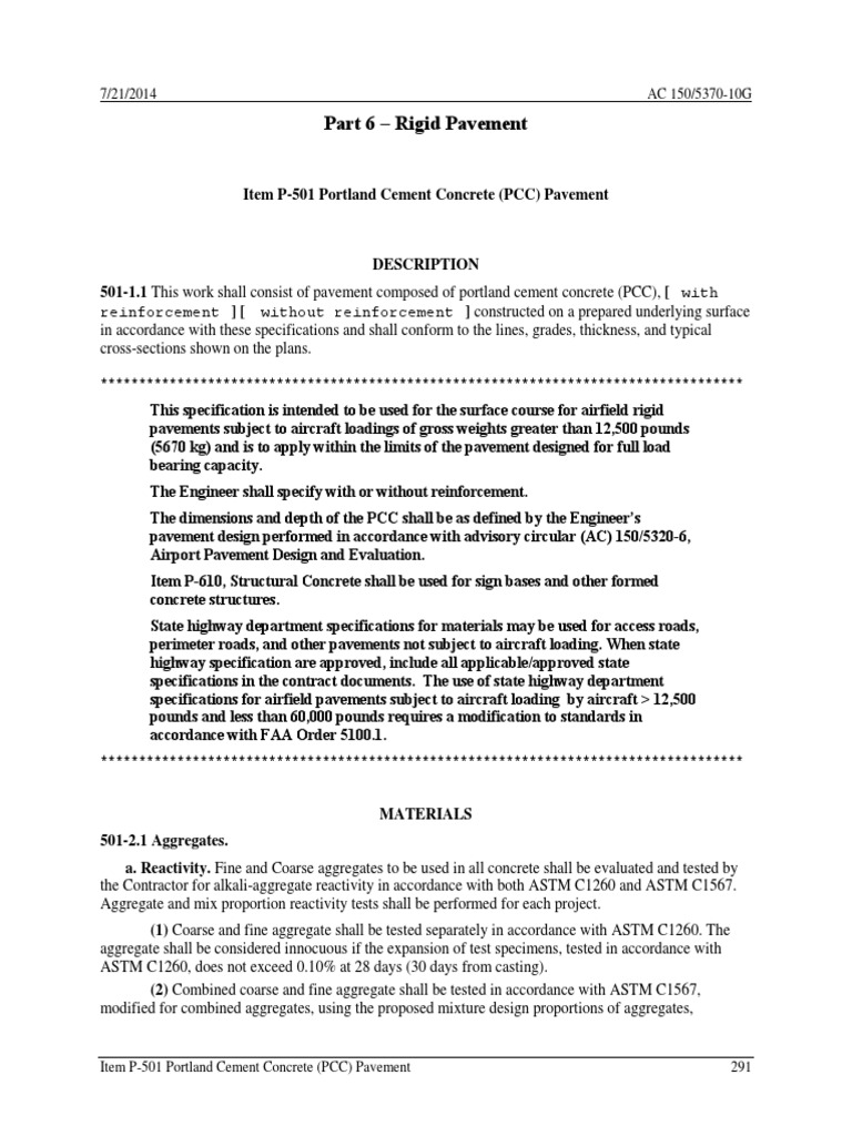 Airfield Concrete Pavement Guide | PDF | Fly Ash | Concrete