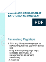 Kahulugan at Katuturan Ng Pagsulat