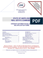 MD Licensing Commission Candidate Information and Forms