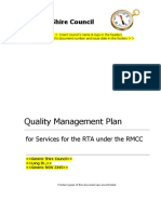 Quality Management Plan: Generic Shire Council