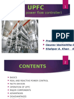 (Unified Power Flow Controller) : Presented by Gaurav Vashishtha 05 Shahper A. Khan 07