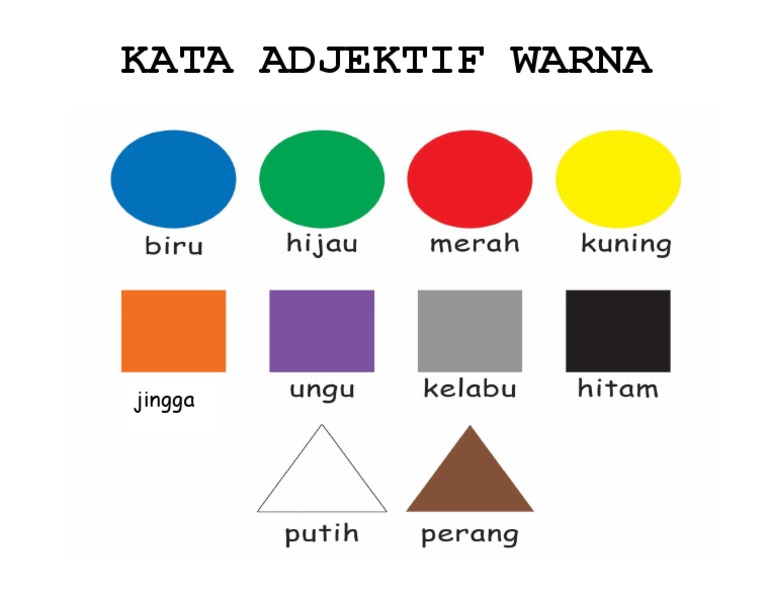 Kata Adjektif Warna Pdf