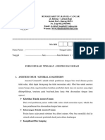 Form Edukasi Tindakan Anestesi Dan Sedasi