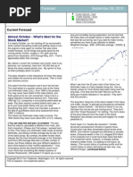 TomT's Stock Market Model September 26, 2010 Preview