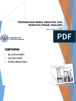 Kimia Analitik - Pengertian Kimia Analitik Dan Penggolongan Analisis