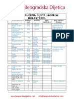 Dijeta 1600 Kcal Holesterol