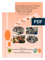 Perencanaan Target Indikator Ekonomi Daerah Kabupaten Bogor Tahun 2014 2018 PDF