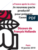 François Hollande: Le Pacte Productif