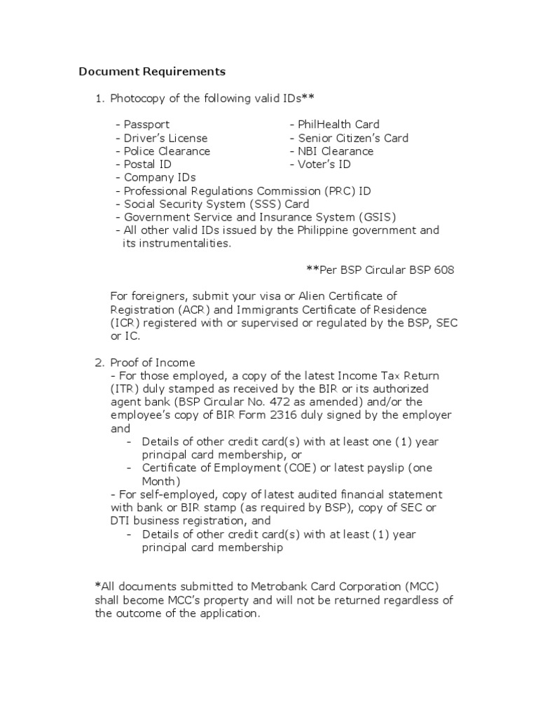 Document Requirements PDF | PDF | Identity Document | Government And ...