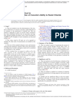 C1202.31033Standard Test Method For Electrical Indication of Concrete's Ability To Resist Chloride Ion Penetration1