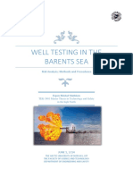 Risk Analysis of Well Testing in the Barents Sea