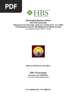 Final HBS MBA Regulations & Syllabus As Per Bos 2017