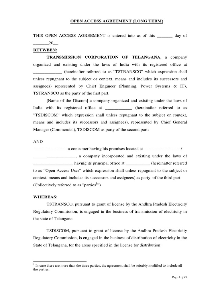 Long Term Open Access Form | PDF | Assignment (Law) | Invoice