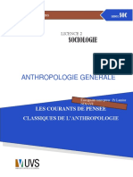 Cours Anthropologie Générale PDF